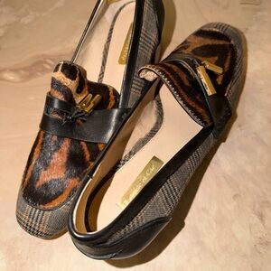 Louise et Cie Mixed Print Heeled Loafer